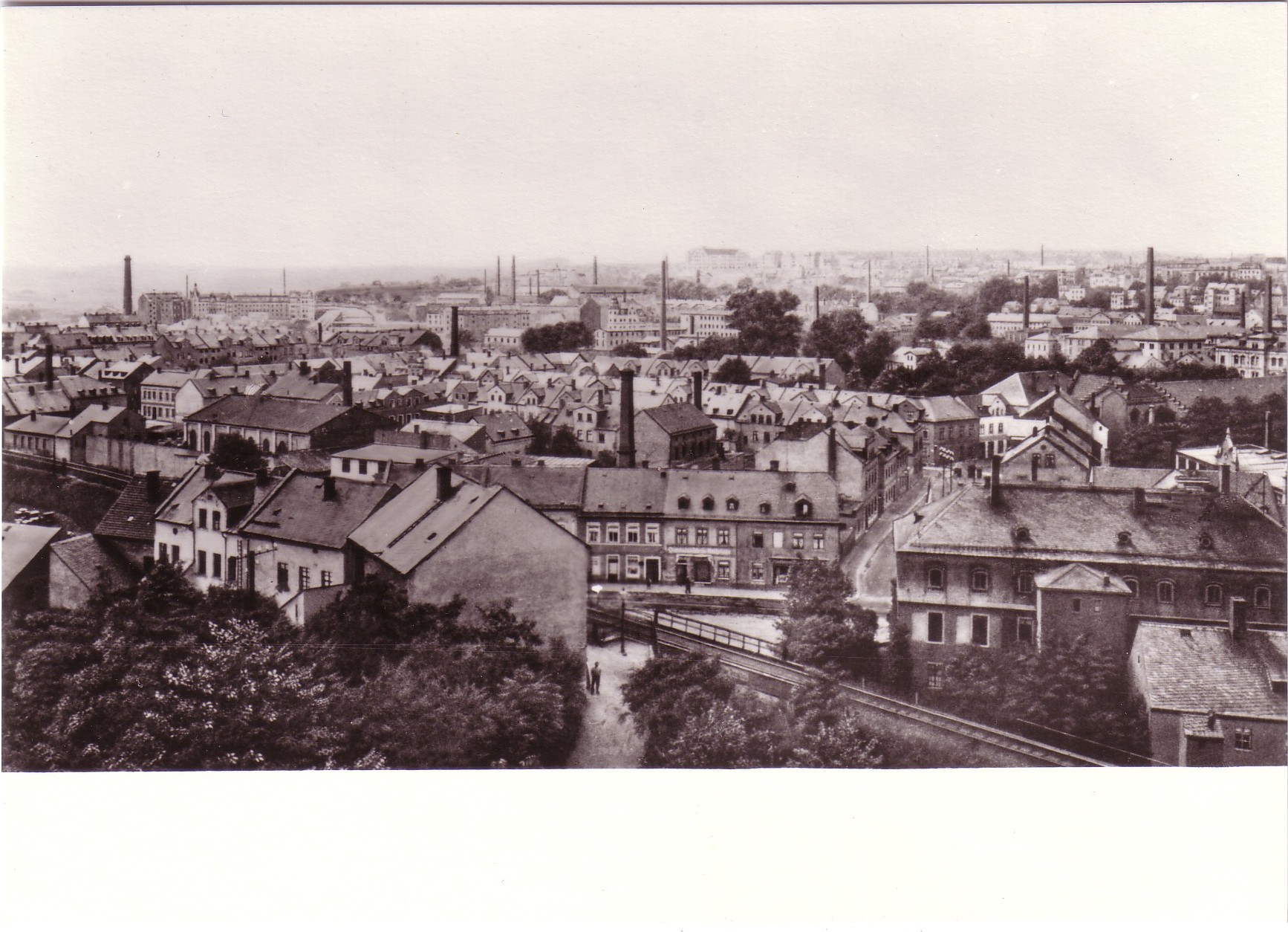 03 014 Blick vom Bergschlößchen auf Plauen 1906